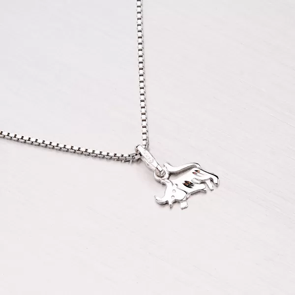 Přívěsek z bílého zlata - Býk 43-2072-04