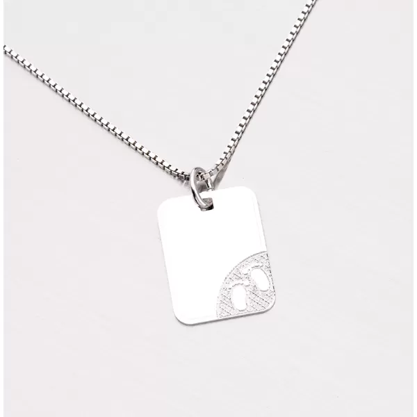 Stříbrný přívěsek destička CGIO-10608-TPZG