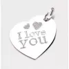 Stříbrný přívěsek - I LOVE YOU GAB-008F05-TPZG