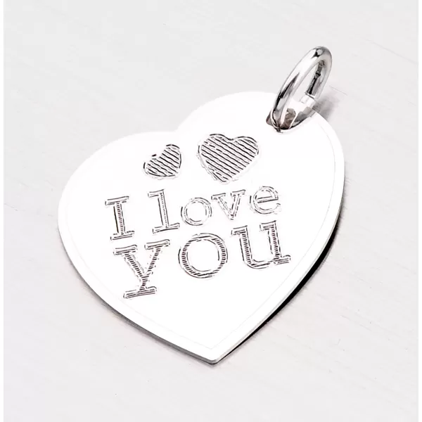 Stříbrný přívěsek - I LOVE YOU GAB-008F05-TPZG