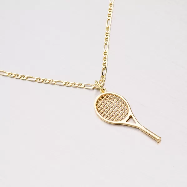 Přívěsek žluté zlato 585 - tenisová raketa 682P-130579