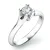 Zásnubní prsten bílé zlato 585/1000 přírodní diamant 0.20 ct G/SI ZP-10805D