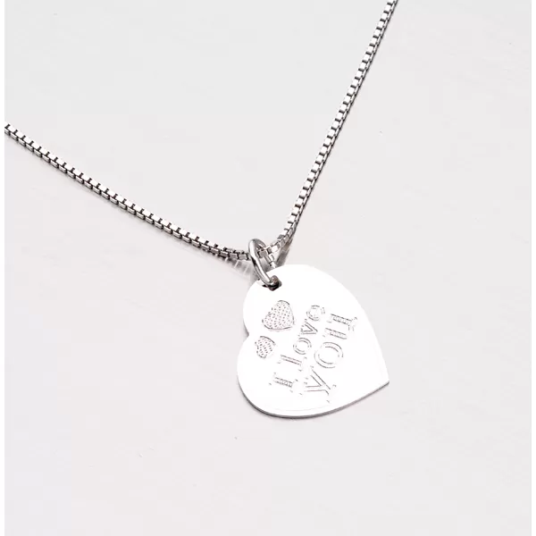 Stříbrný přívěsek - I LOVE YOU GAB-008F05-TPZG