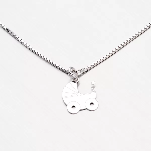 Dámský přívěsek stříbro 925 kočárek ze stříbra YNG3090