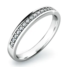 Zásnubní prsten bílé zlato 585/1000 přírodní diamant 0.102 ct G/SI ZP-10813D