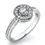 Zásnubní prsten bílé zlato 585/1000 přírodní diamant 0.319 ct G/SI ZP-10802D