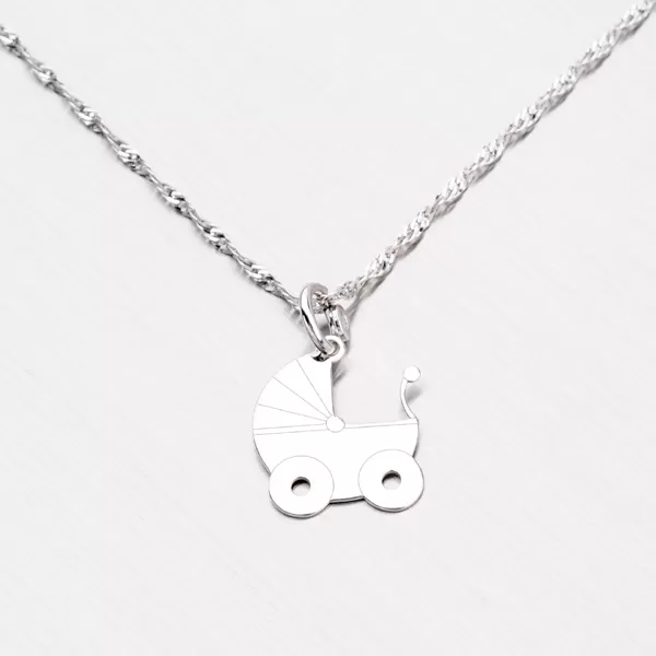 Dámský přívěsek stříbro 925 kočárek ze stříbra YNG3090