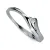 Prsten bílé zlato 585/1000 s přírodním diamantem 0,060ct, G, Si, DF-1718-B-DIA