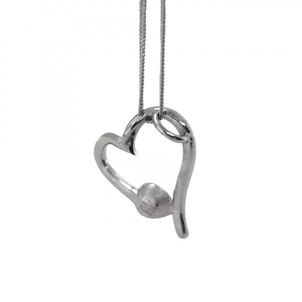 Stříbrný přívěsek s krystaly Swarovski růžové srdce 34183.3