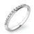 Zásnubní prsten bílé zlato 585/1000 přírodní diamant 0.168 ct G/SI ZP-10845D