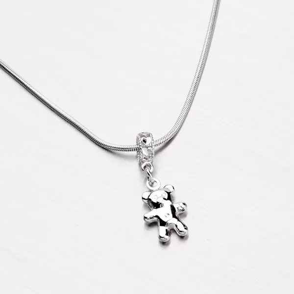 Stříbrný medvídek X5CHM0044-DC/4.30MM-RD