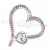 Stříbrný přívěsek s krystaly Swarovski růžové srdce 34183.3