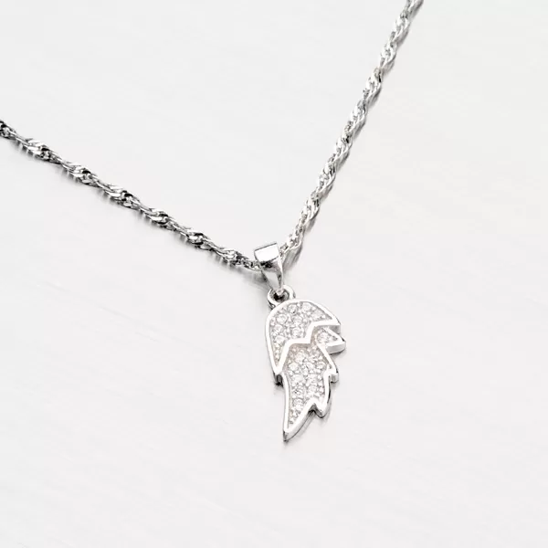 Přívěsek ve tvaru křídla se zirkony PXX14160017