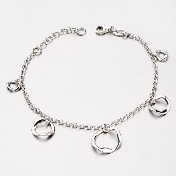 Dámský náramek stříbro 925 přívěsky B1500503-0331-SLX