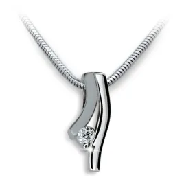 Dámský přívěsek přírodní diamant 0.085 ct G/SI DF1730