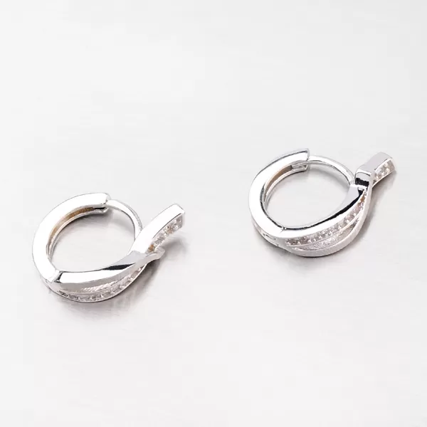 Dámské náušnice stříbro 925 zirkon OKP-484-OKS