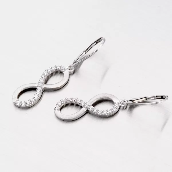 Dámské náušnice stříbro 925 zirkon OKP-228/M-OKS