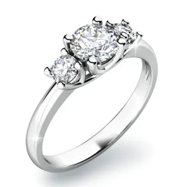 Dámský prsten bílé zlato 585/1000 přírodní diamant 0.60 ct G/SI 10803D