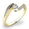 Dámský prsten s diamanty 10844D