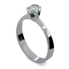 Zásnubní prsten s přírodní diamantem ZP1857