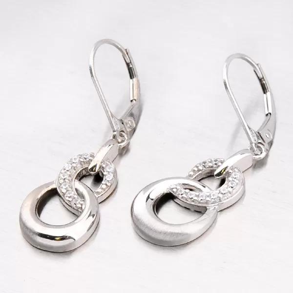 Náušnice se zirkony ZS-011/E-OKS