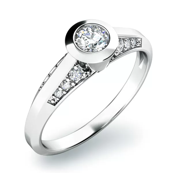 Dámský prsten s diamanty 10798D