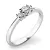 Dámský prsten bílé zlato 585/1000 přírodní diamant 0.150 ct G/SI 10843D