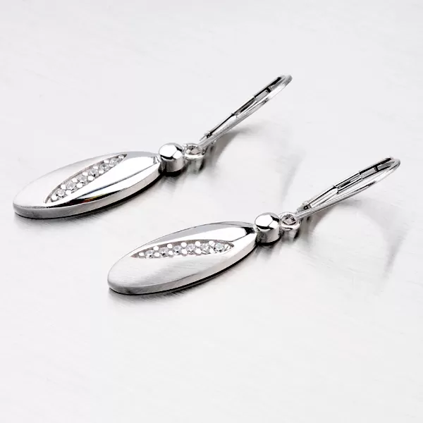 Dámské náušnice stříbro 925 zirkon visací ZS-032/E-OKS