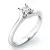 Dámský prsten bílé zlato 585/1000 přírodní diamant 0.075 ct G/SI 10806D