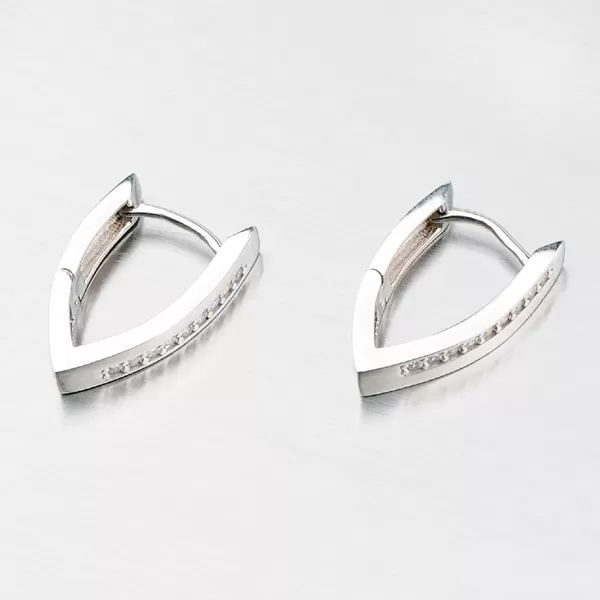 Stříbrné náušnice se zirkony OKP-118/P-OKS