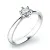Dámský prsten bílé zlato 585/1000 přírodní diamant 0.155 ct G/SI 10819D
