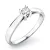 Dámský prsten bílé zlato 585/1000 přírodní diamant 0.110 ct G/SI 10797D