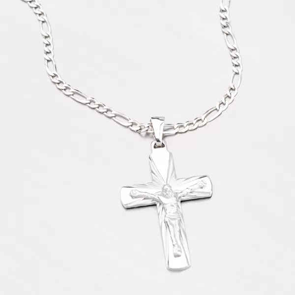 Stříbrný kříž s Ježíšem 92003043-44-SLX