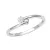 Dámský prsten bílé zlato 585/1000 přírodní diamant 0.027 ct GKW57121