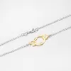 Stříbrný náhrdelník s pozlacenými ozdobami N1500339-0331-SLX