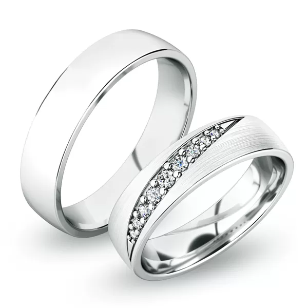 Snubní prsteny žluté zlato 585 zirkon 0.116 ct G/SI SP-61051