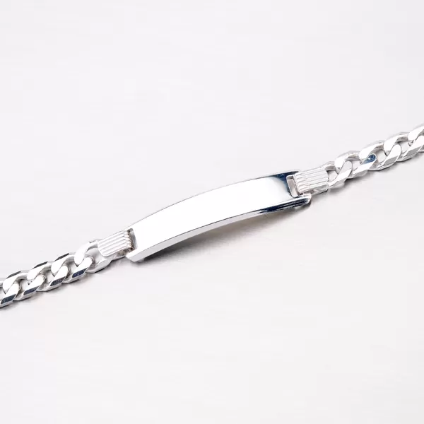 Stříbrný náramek s destičkou na rytinu B1403375-0011-SLX