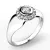 Dámský prsten bílé zlato 585/1000 přírodní diamant 0.396 ct G/SI briliantový 10898-B