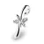 Dámský přívěsek bílé zlato 585/1000 přírodní diamant 0.032 ct G/SI 10852-B-DIA
