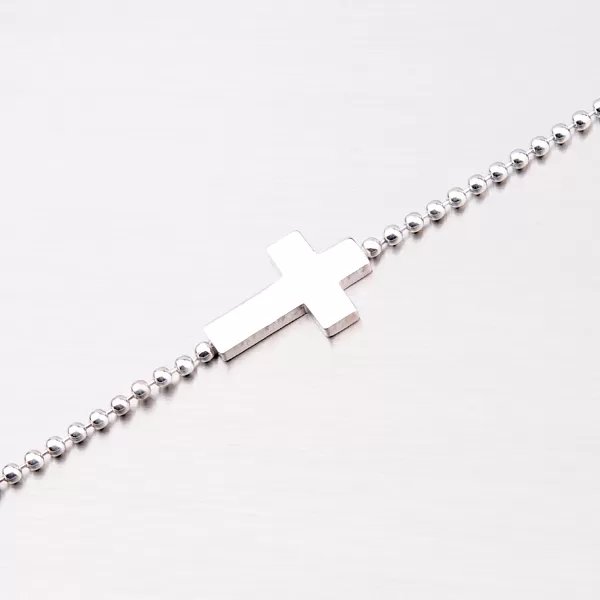 Krásný náramek s křížkem B1604183-1264-SLX