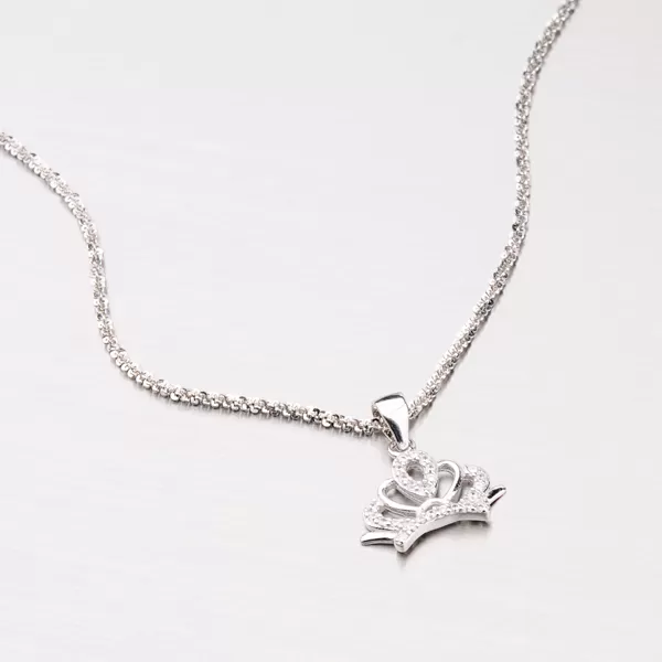Dámský přívěsek stříbro 925 zirkon ve tvaru korunky P1603124-1905-SLX