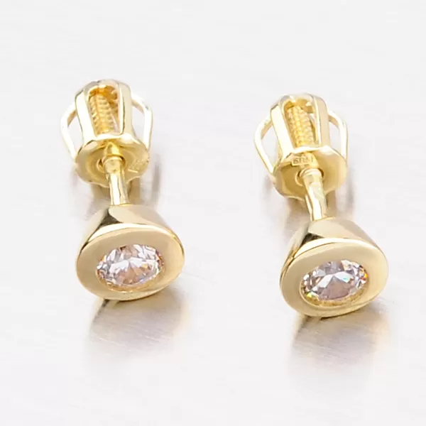 Dámské náušnice žluté zlato GZF2294-ZL-ZIR