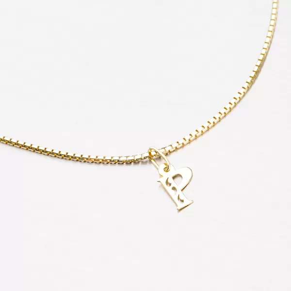 Přívěsek žluté zlato 585 písmeno P 442-0002-P