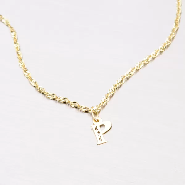 Přívěsek žluté zlato 585 písmeno P 442-0002-P