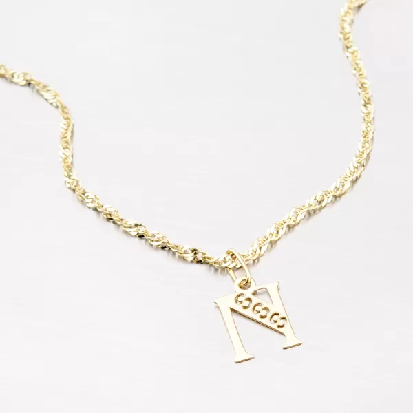 Přívěsek žluté zlato 585 písmeno N 442-0001-N