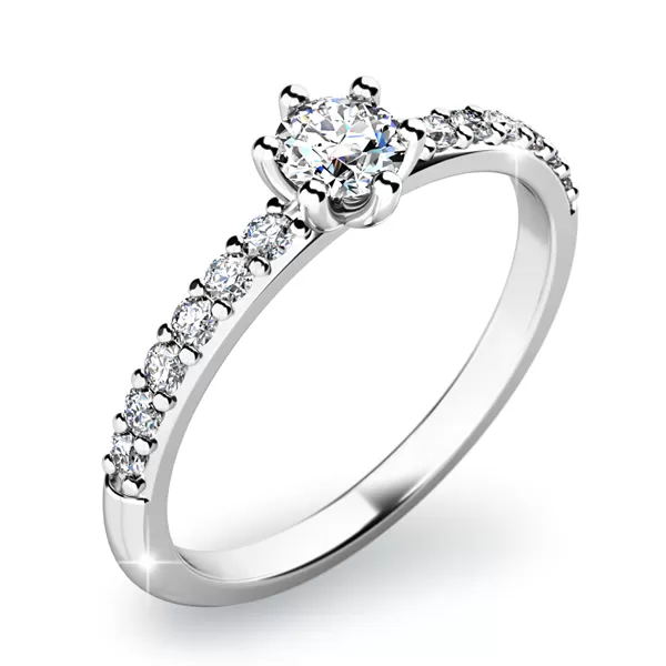 Zásnubní prsten s diamanty ZP-10896D