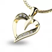 Přívěsek s diamanty 10879-ZL-DIA