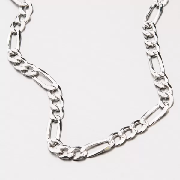 Stříbrný gravírovaný řetízek Figaro 3+1 CHRS-073-120-FLAT-PSP