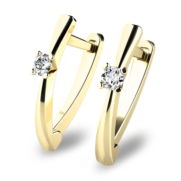 Visací náušnice s diamanty 10830-ZL