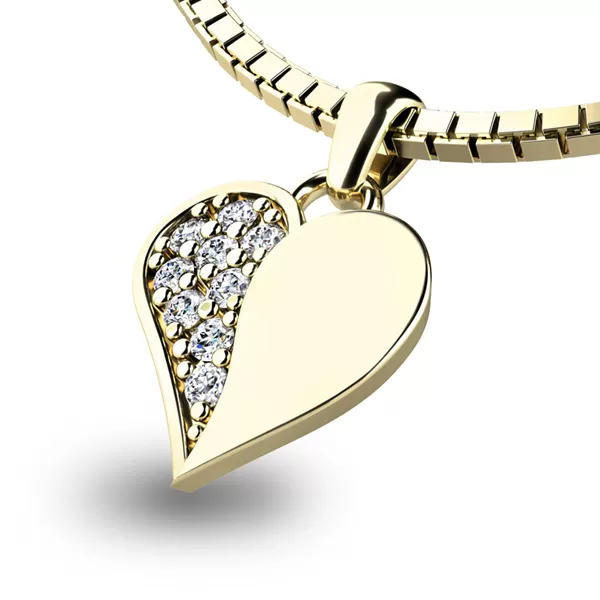 Zlatý přívěsek s diamanty 10880-ZL-DIA